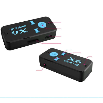 Receptor Bluetooth X6 para Auto con Lector de Tarjeta TF - Image 10