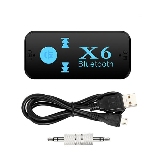Receptor Bluetooth X6 para Auto con Lector de Tarjeta TF