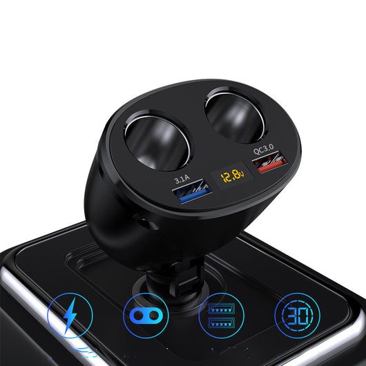 Cargador de Auto Dual USB QC3.0 12-24V con Encendedor Digital y Carga Rápida 3.1A - Image 4