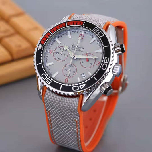 Reloj Deportivo de Cuarzo con Banda de Goma y Cronógrafo de Precisión