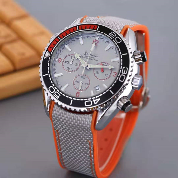 Reloj Deportivo de Cuarzo con Banda de Goma y Cronógrafo de Precisión