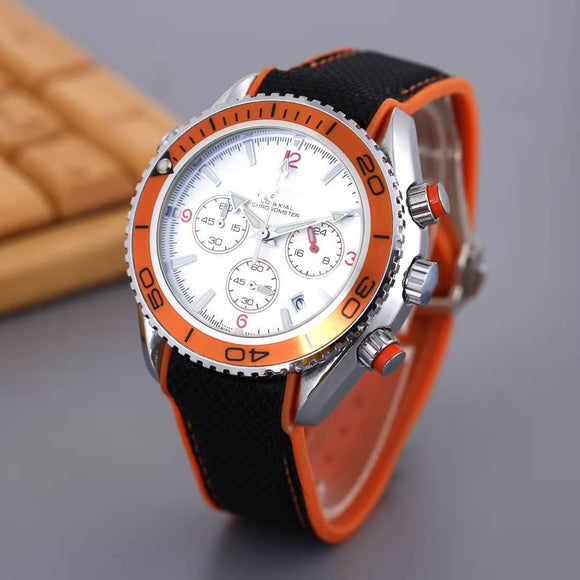 Reloj Deportivo de Cuarzo con Banda de Goma y Cronógrafo de Precisión