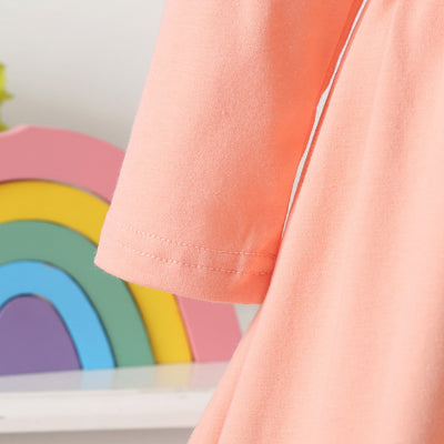 Vestido Infantil Arcoíris de Algodón con Mangas Largas - Image 3