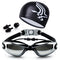 HD Swim Goggles Anti-fog Waterproof with Crystal Clear Vision