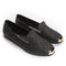 Zapatos Planos de Cuadros Tejidos con Punta Cuadrada