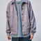 Chaqueta Uniforme de Béisbol Ante Suave Otoño Invierno Hombre Oversized