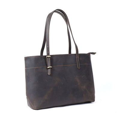 Bolso Tote de Cuero Genuino Vintage para Mujer - Estilo Retro - Image 25