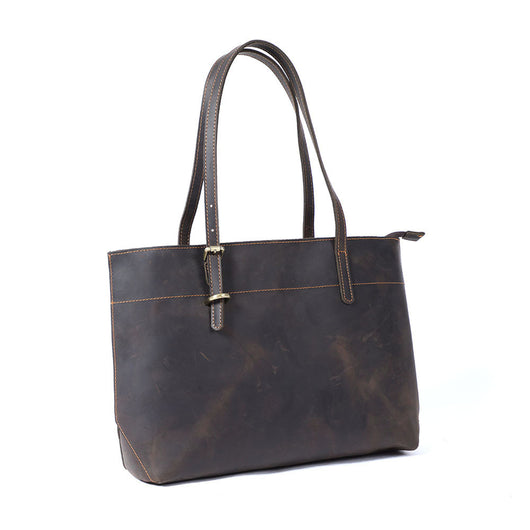 Bolso Tote de Cuero Genuino Vintage para Mujer - Estilo Retro - Image 25