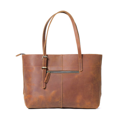 Bolso Tote de Cuero Genuino Vintage para Mujer - Estilo Retro - Image 27