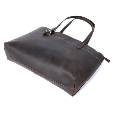 Bolso Tote de Cuero Genuino Vintage para Mujer - Estilo Retro - Image 6