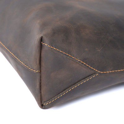 Bolso Tote de Cuero Genuino Vintage para Mujer - Estilo Retro - Image 12