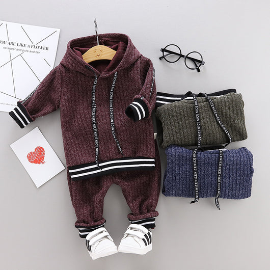 Conjunto de Suéter Tejido para Niños - Dos Piezas de Manga Larga - Image 21