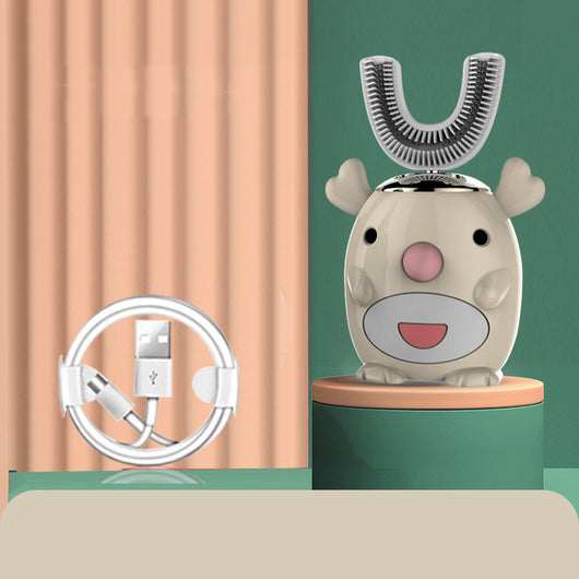 Cepillo de Dientes Eléctrico Infantil Automático en Forma de U con Tecnología Sónica - Image 19