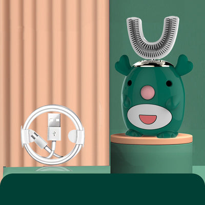 Cepillo de Dientes Eléctrico Infantil Automático en Forma de U con Tecnología Sónica - Image 20