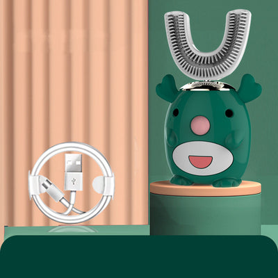Cepillo de Dientes Eléctrico Infantil Automático en Forma de U con Tecnología Sónica - Image 25