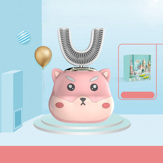 Cepillo de Dientes Eléctrico Infantil Automático en Forma de U con Tecnología Sónica - Image 4