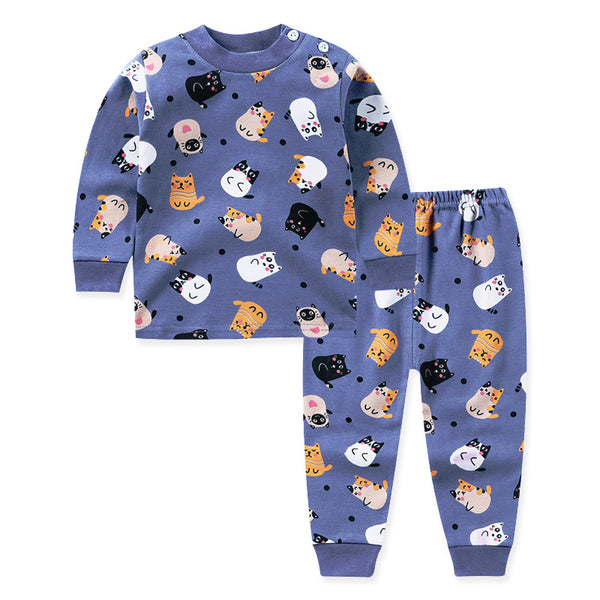 Pantalones de Algodón Manga Larga para Casa Niños