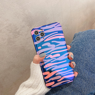 Funda para iPhone con Diseño Leopardo y Cebra Azul - Image 11