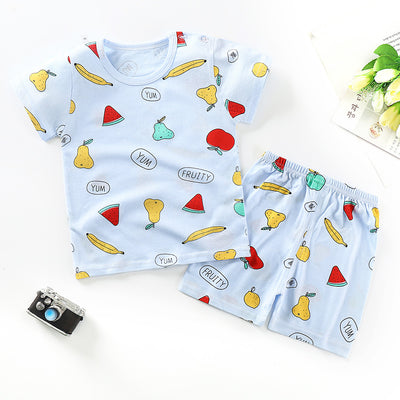 Traje Infantil de Algodón Manga Corta