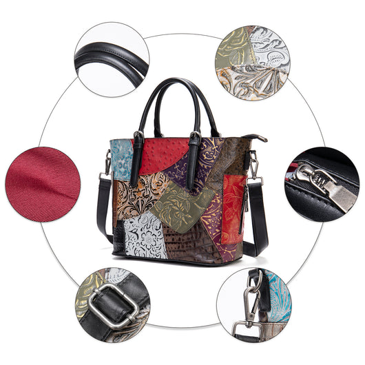 Bolsa Mensajera de Cuero Genuino para Mujer - Bandolera Elegante Primera Capa - Image 9