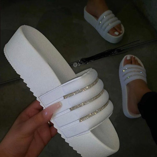 Sandalias Plataforma con Cristales Brillantes - Estilo Europeo y Americano - Image 8