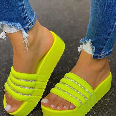 Sandalias Plataforma con Cristales Brillantes - Estilo Europeo y Americano - Image 12