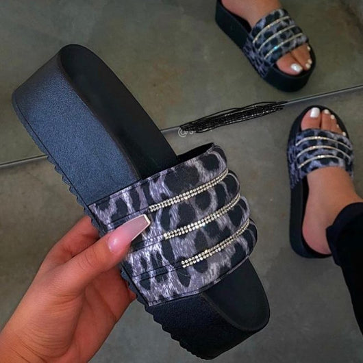 Sandalias Plataforma con Cristales Brillantes - Estilo Europeo y Americano - Image 10