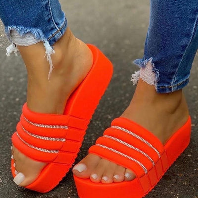 Sandalias Plataforma con Cristales Brillantes - Estilo Europeo y Americano - Image 13