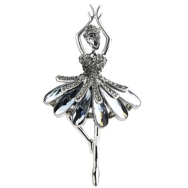 Broche Ángel Bailarín en Aleación - Accesorio Elegante para Mujer