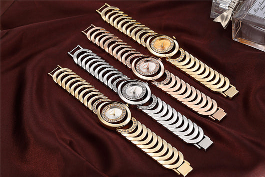 Reloj de Pulsera para Mujer con Banda de Acero y Diamantes - Image 5