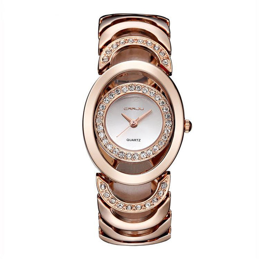Reloj de Pulsera para Mujer con Banda de Acero y Diamantes - Image 4