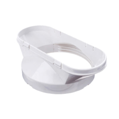 Adaptador de Tubo de Escape para Aire Acondicionado Portátil - Interfaz Boca Plana Blanca - Image 2