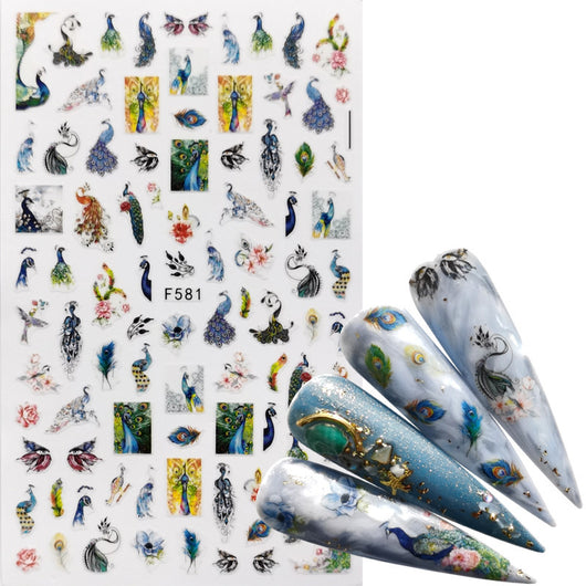 Calcomanías de Uñas Adhesivas - Diseños Decorativos para Manicura Instantánea - Image 9