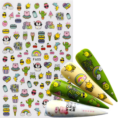 Calcomanías de Uñas Adhesivas - Diseños Decorativos para Manicura Instantánea - Image 16
