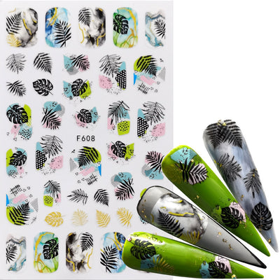 Calcomanías de Uñas Adhesivas - Diseños Decorativos para Manicura Instantánea - Image 17
