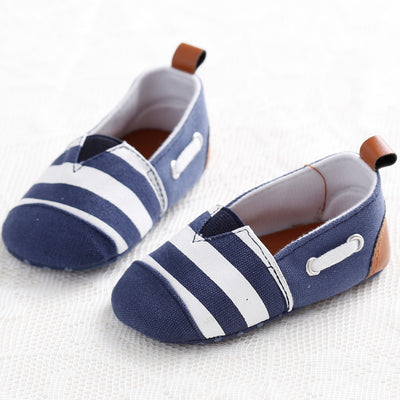 Zapatillas de Lona para Bebés con Suela Suave Rayada - Image 3