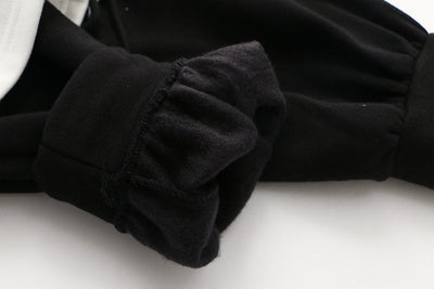 Sudadera Universitaria Panda con Capucha y Doble Textura Polar para Mujer - Image 2