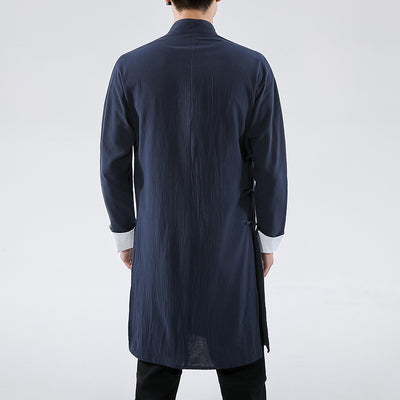 Camisa Casual Hombre Estilo Chino con Cierre Oblicuo - Image 11