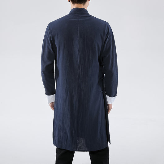 Camisa Casual Hombre Estilo Chino con Cierre Oblicuo - Image 11