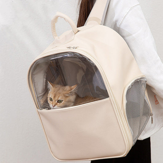 Mochila Transportadora Transparente para Gatos - Diseño Espacioso y Visible - Image 7