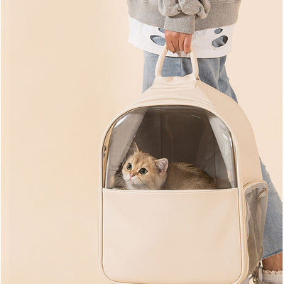Mochila Transportadora Transparente para Gatos - Diseño Espacioso y Visible - Image 8