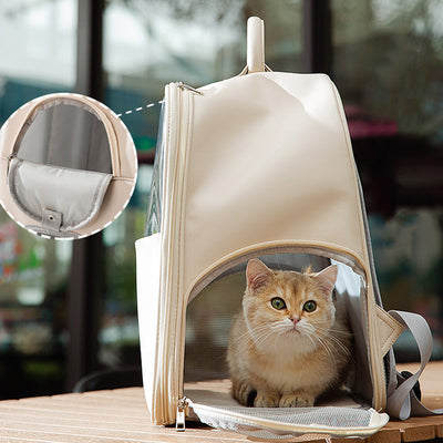 Mochila Transportadora Transparente para Gatos - Diseño Espacioso y Visible - Image 9