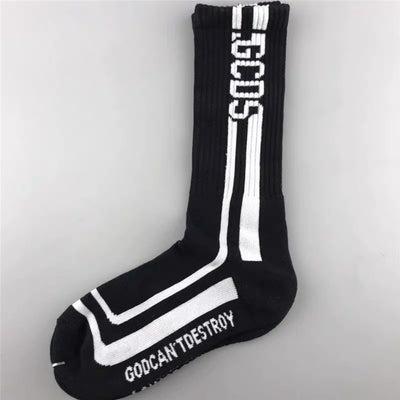 Calcetines Deportivos Altos de Algodón Puro con Letras - Image 22