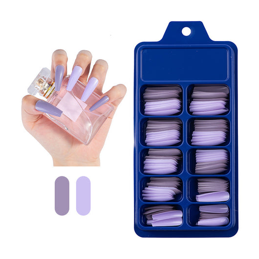 Uñas Postizas Largas Ballet Diseño Sólido - Parches Adhesivos de Larga Duración - Image 15