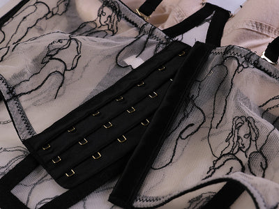 Corpiño Sensual de Encaje y Malla Transparente para Mujer - Image 12