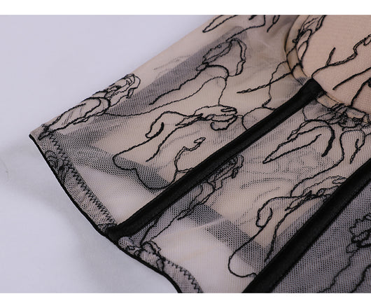 Corpiño Sensual de Encaje y Malla Transparente para Mujer - Image 7