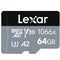 Tarjeta de Memoria Lexar 1066x 32GB-256GB 4K UHD para Drones y Cámaras