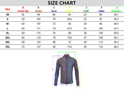 Chaqueta Reflectante Multicolor para Ciclismo Nocturno - Image 6