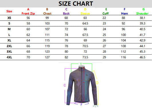 Chaqueta Reflectante Multicolor para Ciclismo Nocturno - Image 6