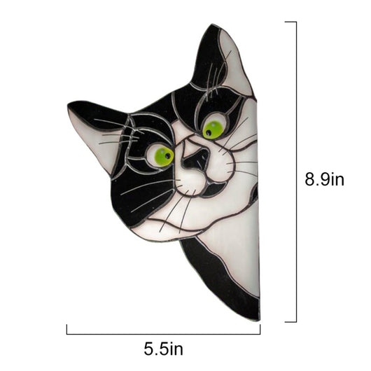 Adorno de Gato en Vitral para Ventana - Image 44